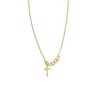 Fashion Cross Stainless Steel Necklace Plating Stainless Steel Necklaces main image 3