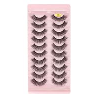 New Curling Natural Thick False Eyelashes 10 Pairs sku image 1