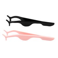 Fashion Pink Tweezers False Eyelashes Wear Aid Black Clip Eyelash Curler Beauty Tools main image 4