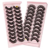 Nouveau Curling Naturel Épais Faux Cils 10 Paires main image 3