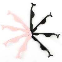 Fashion Pink Tweezers False Eyelashes Wear Aid Black Clip Eyelash Curler Beauty Tools main image 1