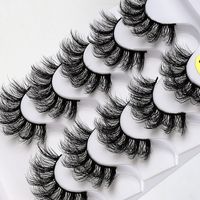 New Natural Thick Lengthened Color Hair False Eyelashes 5 Pairs main image 4