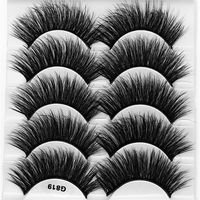 Fashion 5 Pairs Artificial Mink Hair Natural Thick False Eyelashes Wholesale main image 1