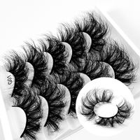 Fashion New  8d Fluffy Multi-layer Thick Cross Artificial Mink Hair False Eyelashes main image 1