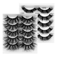 Fashion New  8d Fluffy Multi-layer Thick Cross Artificial Mink Hair False Eyelashes main image 5