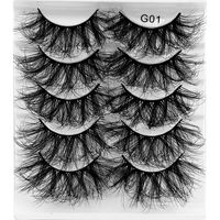 Fashion New  8d Fluffy Multi-layer Thick Cross Artificial Mink Hair False Eyelashes sku image 1