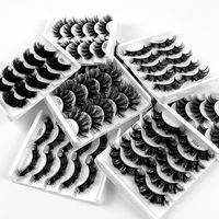 Fashion New  8d Fluffy Multi-layer Thick Cross Artificial Mink Hair False Eyelashes main image 4