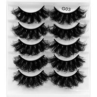 Fashion New  8d Fluffy Multi-layer Thick Cross Artificial Mink Hair False Eyelashes sku image 3
