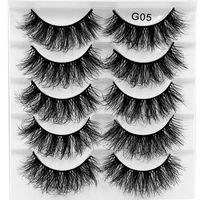 Fashion New  8d Fluffy Multi-layer Thick Cross Artificial Mink Hair False Eyelashes sku image 5