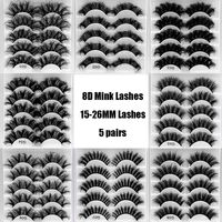 Fashion New  8d Fluffy Multi-layer Thick Cross Artificial Mink Hair False Eyelashes main image 2