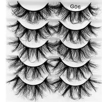 Fashion New  8d Fluffy Multi-layer Thick Cross Artificial Mink Hair False Eyelashes sku image 6