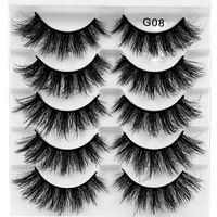 Fashion New  8d Fluffy Multi-layer Thick Cross Artificial Mink Hair False Eyelashes sku image 8