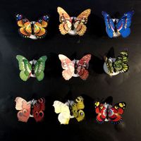 Mode Papillon Plastique Autocollant Mural sku image 3