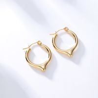 Simple Style Geometric Stainless Steel Earrings Plating Stainless Steel Earrings sku image 1