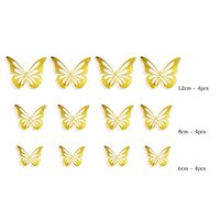 Mode Papillon Papier Autocollant Mural sku image 1