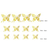 Mode Papillon Papier Autocollant Mural sku image 65