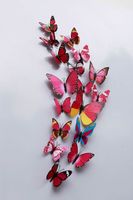 Mode Schmetterling Pvc Wandaufkleber sku image 9