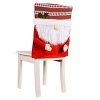 Christmas Santa Claus Cloth Party Chair Cover sku image 1