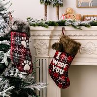 Christmas Letter Footprint Cloth Party Hanging Ornaments main image 5