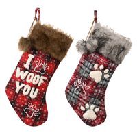 Christmas Letter Footprint Cloth Party Hanging Ornaments main image 4