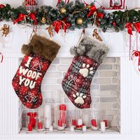 Christmas Letter Footprint Cloth Party Hanging Ornaments main image 2