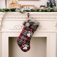 Christmas Letter Footprint Cloth Party Hanging Ornaments sku image 2