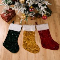 Christmas Solid Color Cloth Party Hanging Ornaments main image 4