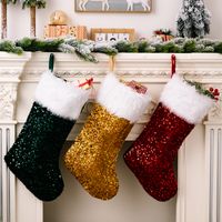 Christmas Solid Color Cloth Party Hanging Ornaments main image 1