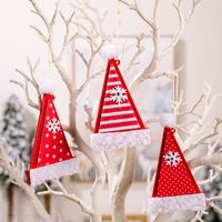 Christmas Sock Snowflake Cloth Party Hanging Ornaments sku image 2