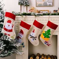 Christmas Christmas Tree Santa Claus Snowman Cloth Party Hanging Ornaments main image 4