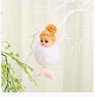 Christmas Mermaid Plastic Indoor Hanging Ornaments sku image 2