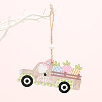 Easter Letter Car Carrot Wood Party Hanging Ornaments 1 Piece sku image 2