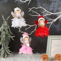 Christmas Angel Flannel Party Hanging Ornaments main image 1