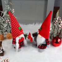 Poupée De Rudolph De Fête De Tissu De Fleur De Noël main image 2