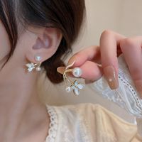 Fashion Butterfly Alloy Butterfly Opal Ear Studs 1 Pair main image 1