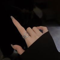 Fashion Geometric Copper Open Ring Irregular Copper Rings main image 1