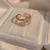 Fashion Geometric Copper Open Ring Irregular Copper Rings sku image 1