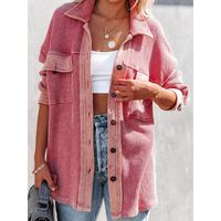 Women's Casual Solid Color Button Single Breasted Blouse main image 7