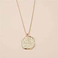 Fashion Jewelry Retro Totem Indian Head Coin Alloy Pendant Necklace Wholesale Nihaojewelry sku image 2