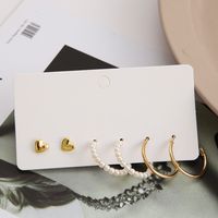 Simple Style Geometric Plating Alloy Earrings Ear Studs sku image 2