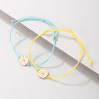 Simple Handmade Chrysanthemum Sun Flower Woven Bracelet Nhgy130592 sku image 5
