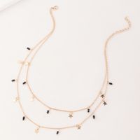 Fashion Geometric Star Alloy Plating Layered Necklaces 1 Piece main image 2