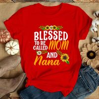 Femmes T-shirt Manche Courte T-shirts Impression Mama Vêtement De Rue Lettre main image 4