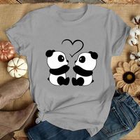 Women's T-shirt Short Sleeve T-shirts Printing Streetwear Panda main image 1