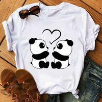 Women's T-shirt Short Sleeve T-shirts Printing Streetwear Panda main image 4