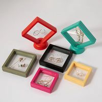 Fashion Solid Color PE Plastic Jewelry Boxes main image 1