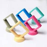 Fashion Solid Color PE Plastic Jewelry Boxes main image 3