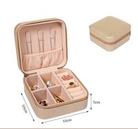 Korean Jewelry Storage Box Small Ring Earrings Jewelry Box Travel Portable Jewelry Box Factory In Stock Wholesale sku image 2