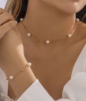 Simple Style Geometric Metal Plating Women's Bracelets Necklace main image 5