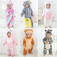 Cute Animal Velvet Polyester Baby Clothes main image 1